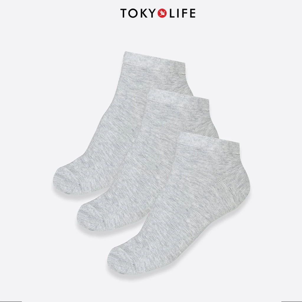 [Pack 3 Đôi] Tất Chân Nam Cổ Ngắn Thời Trang 40004442 - TOKYOLIFE