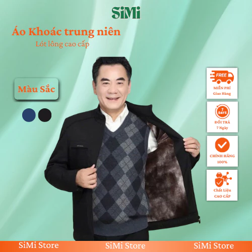 áo khoác phao nam trung niên ZENNY lót lông ấm cao cấp, phao dày giữ nhiệt tốt, chống gió hiệu quả cho mùa đông