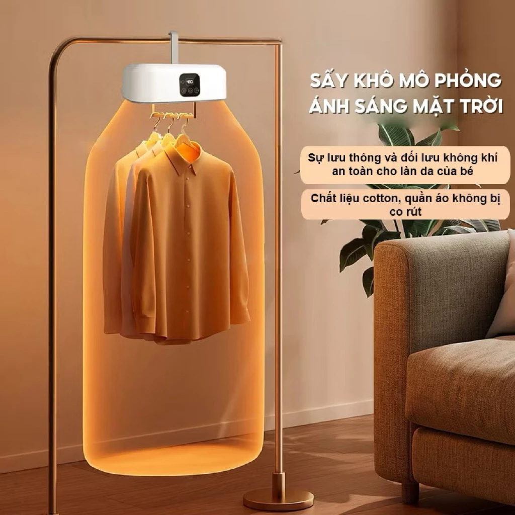 Máy Sấy Quần Áo Gấp Gọn GX-G1 Nội Địa Trung - Tủ Sấy Quần Áo Mini Khử Mùi Hôi Công Nghệ Sấy 3D