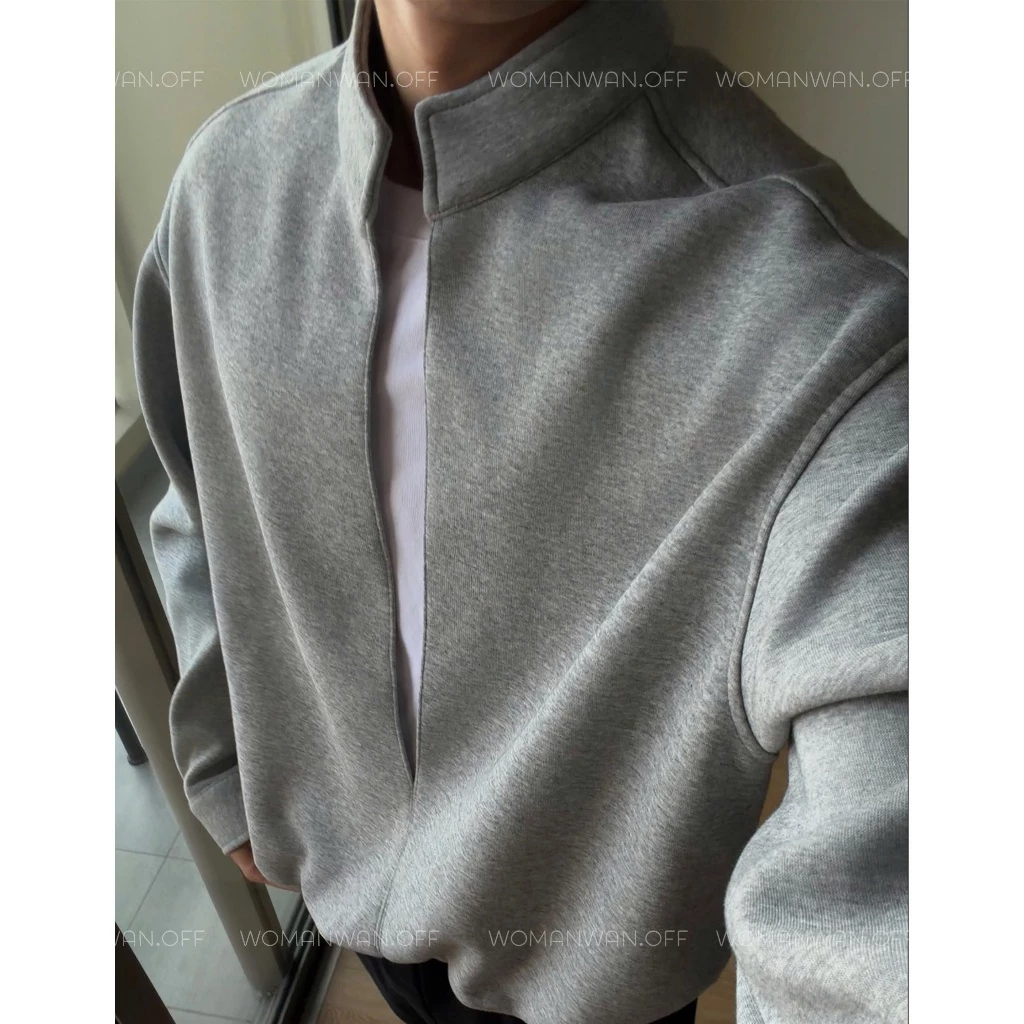 [LAYER CỔ HÀN] Áo Layer Dài Tay Nam STAND-COLLAR 2IN1 Woman Wan – Form rộng, Tôn Dáng