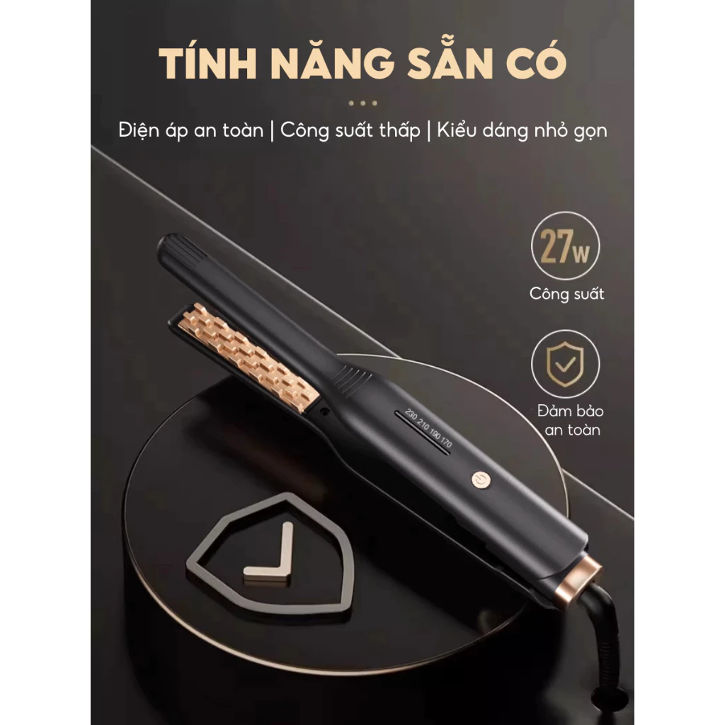 Máy Bấm Phồng Chân Vuông Size 13mm, Máy Tạo Kiểu Tóc , Máy Dập Phồng Tóc Chuẩn Salon
