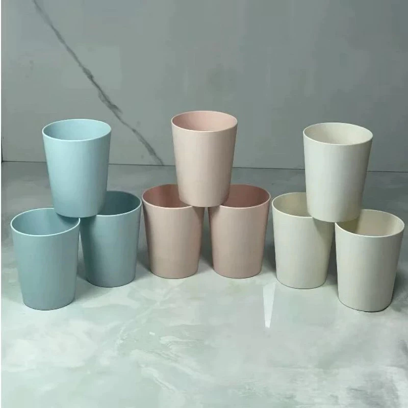 [Top Value] Combo 5 Cốc nhựa tròn 330ml nhiều màu xinh xắn uống trà sữa, uống nước cho bé (6239)