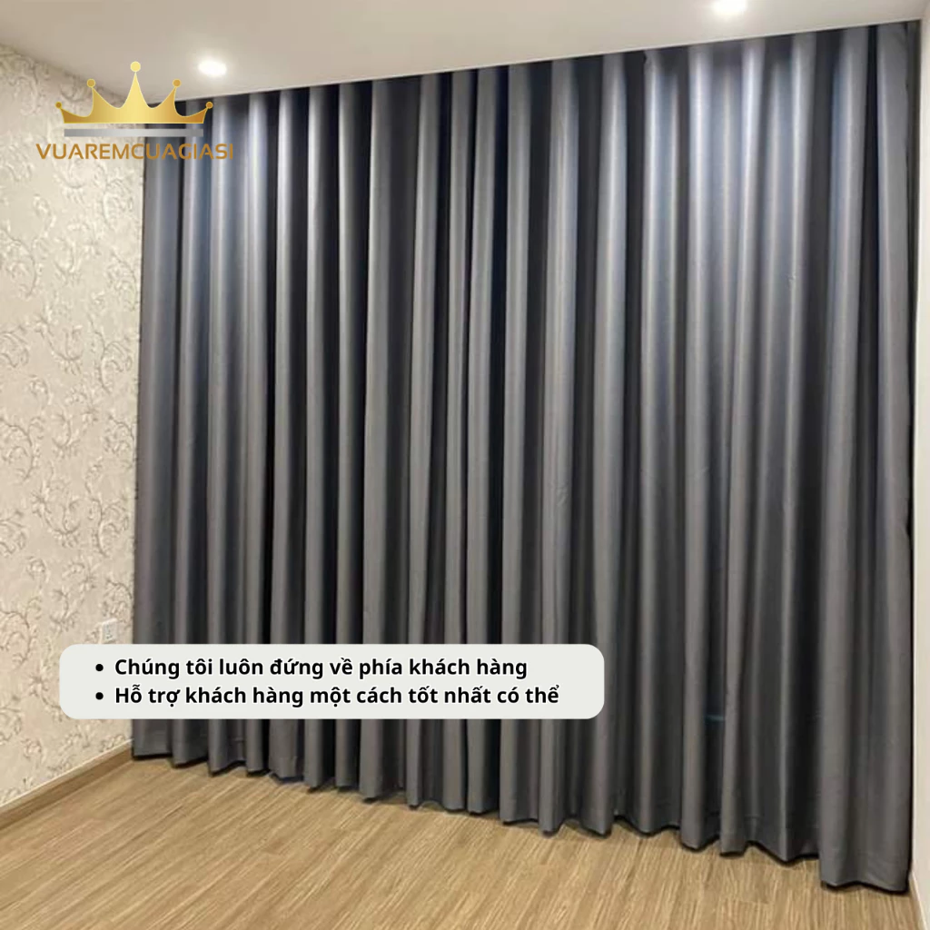 Rèm cửa chống nắng chất liệu gấm dệt cao cấp, rèm chống nắng cửa đi cửa chính VIP16 vuaremgiasi