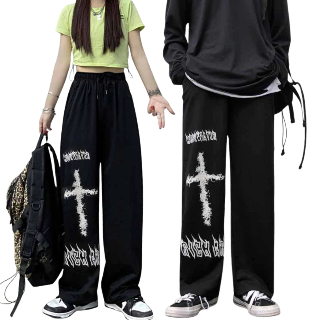 Quần Nỉ Thánh Giá Nam Nữ ⚡️ GIÁ SẬP SÀN ⚡️ Quần Jogger Form Rộng Chất Vải Mềm Mịn Thoải Mái L1