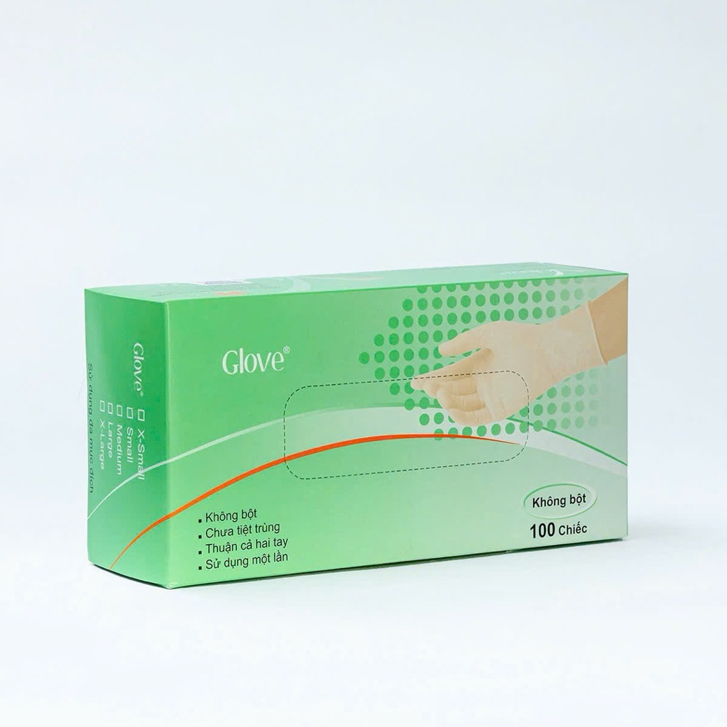 Găng Tay Cao Su Y Tế Găng tay có bột, không bột Găng tay cao su không bột có bột