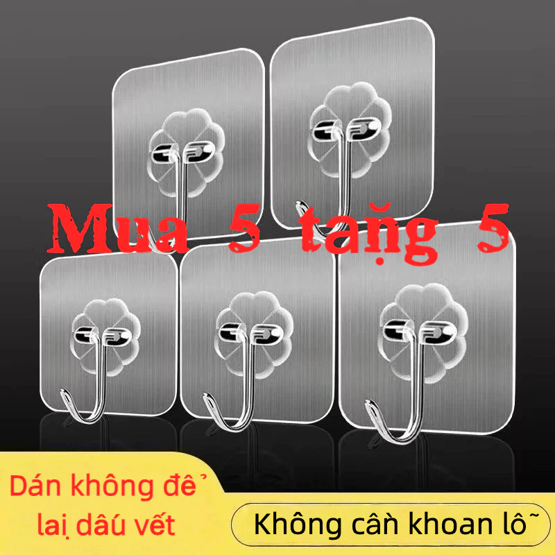 Móc Dán Tường Trong Suốt Chịu Lực Tốt Treo Tường Chắc Chắn - Siêu Dính.