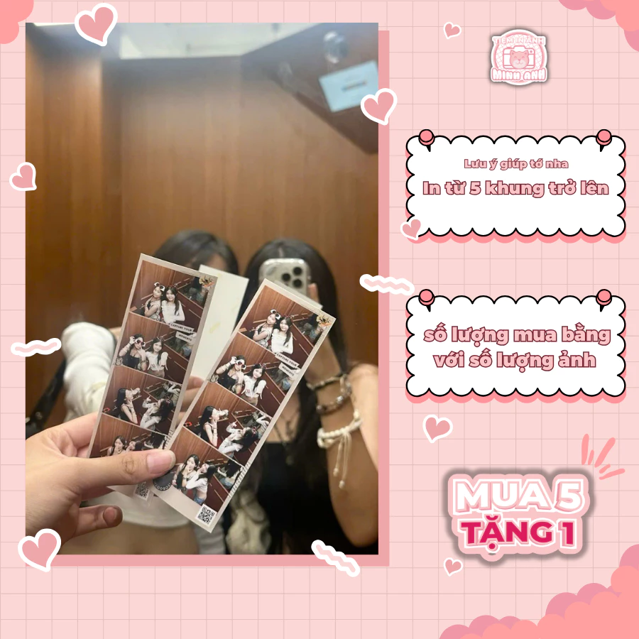 [ In Từ 5 Ảnh Photostrip ] In Ảnh Photostrip 5x15cm Theo Yêu Cầu – Ảnh Đẹp Sắc Nét