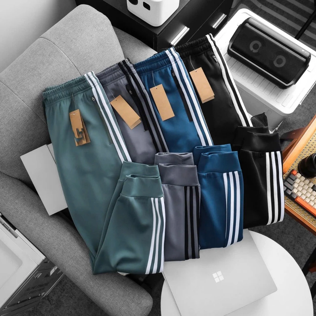 Quần jogger thể thao nam nữ, vải nỉ, thoải mái vận động