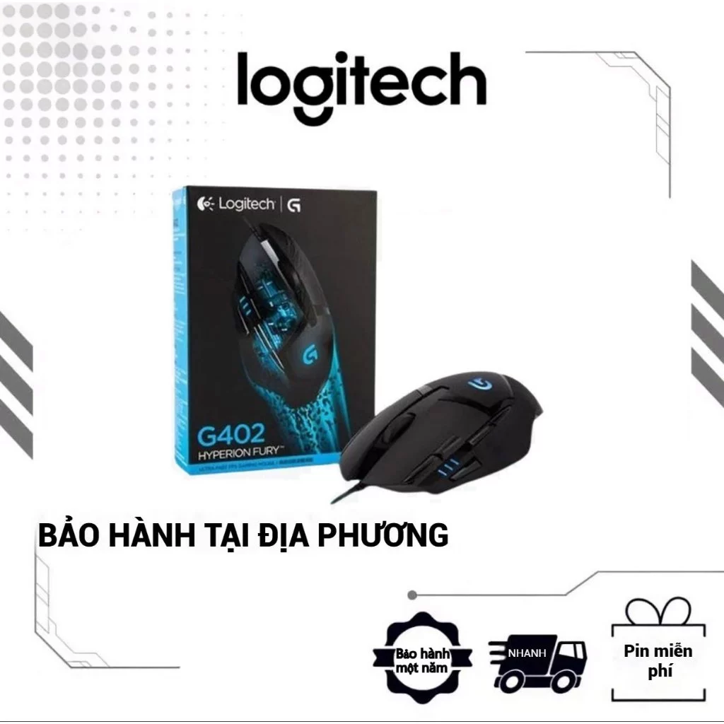 Chuột chơi game Logitech g402 có dây kèm chương trình macro, giao hàng trong ngày