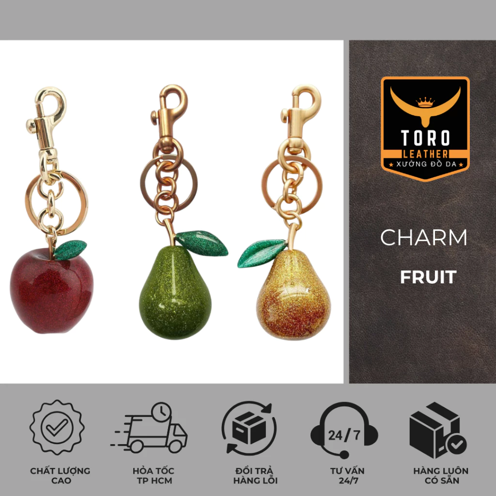 CHARM Fruit (Hàng có sẵn HCM) - Charm túi xách hot trend 2025