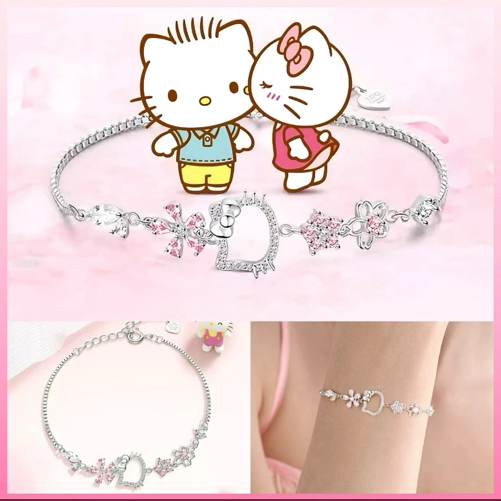 Vòng Tay Nữ HELLO KITTY, Lắc Tay Nữ đáng yêu kiểu dáng dễ thương xinh xắn quà tặng sinh nhật