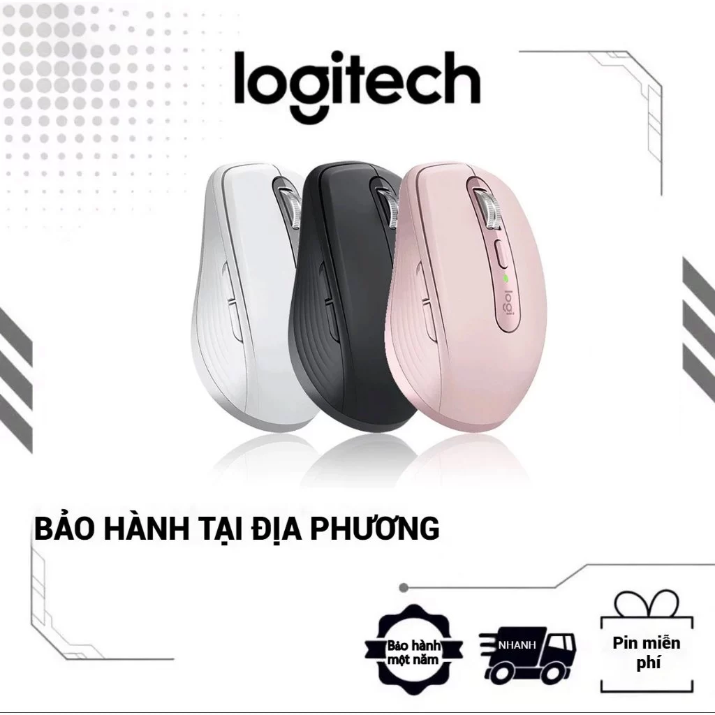 Chuột không dây Logitech MX Anywhere 3S có sạc [Bluetooth/USB/Có thể sạc lại/Không gây tiếng ồn/Thiết kế tiện dụng]