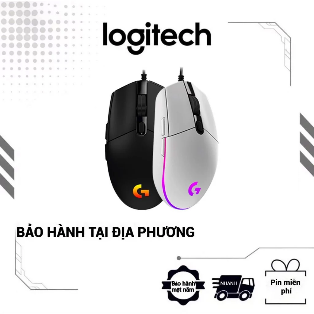 Chuột chơi game có dây Logitech G102 Lightsync RGB 6 nút