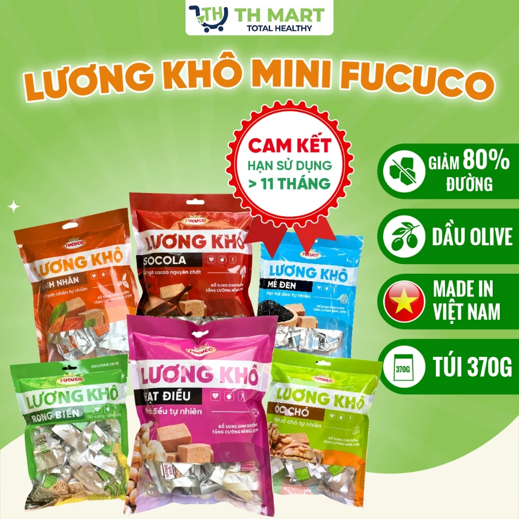 [SIÊU RẺ] Lương Khô 13 Vị Fucuco Giảm Đường, Tiện Lợi, Bổ Sung Năng Lượng, Thực Phẩm Dự Trữ Bão Lũ
