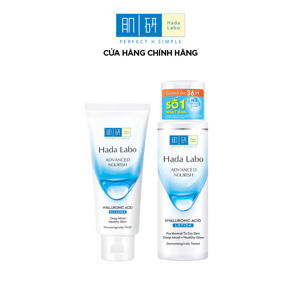 [VB] Combo sạch sâu dịu nhẹ, dưỡng ẩm nhanh chóng: Sữa rửa mặt Advanced Nourish 80g +Nước dưỡng ẩm 170ml (da thường/khô)