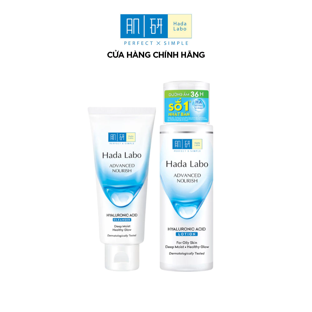 [VB] Combo sạch sâu dịu nhẹ, dưỡng ẩm nhanh chóng: Sữa rửa mặt Advanced Nourish 80g + Nước dưỡng ẩm 170ml (da dầu)