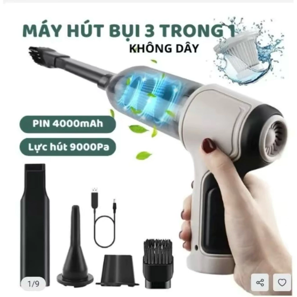 Máy hút - thổi bụi TAMASHIO. Máy hút bụi mini cầm tay dùng trên oto tiện lợi.