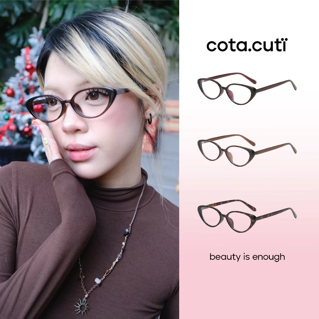 [MIN][cota.cuti x Veebong] Kính Cận/Kính Mắt Thời Trang cota.cuti  - Gọng Kính Tối Giản, Màu Sắc Độc Đáo