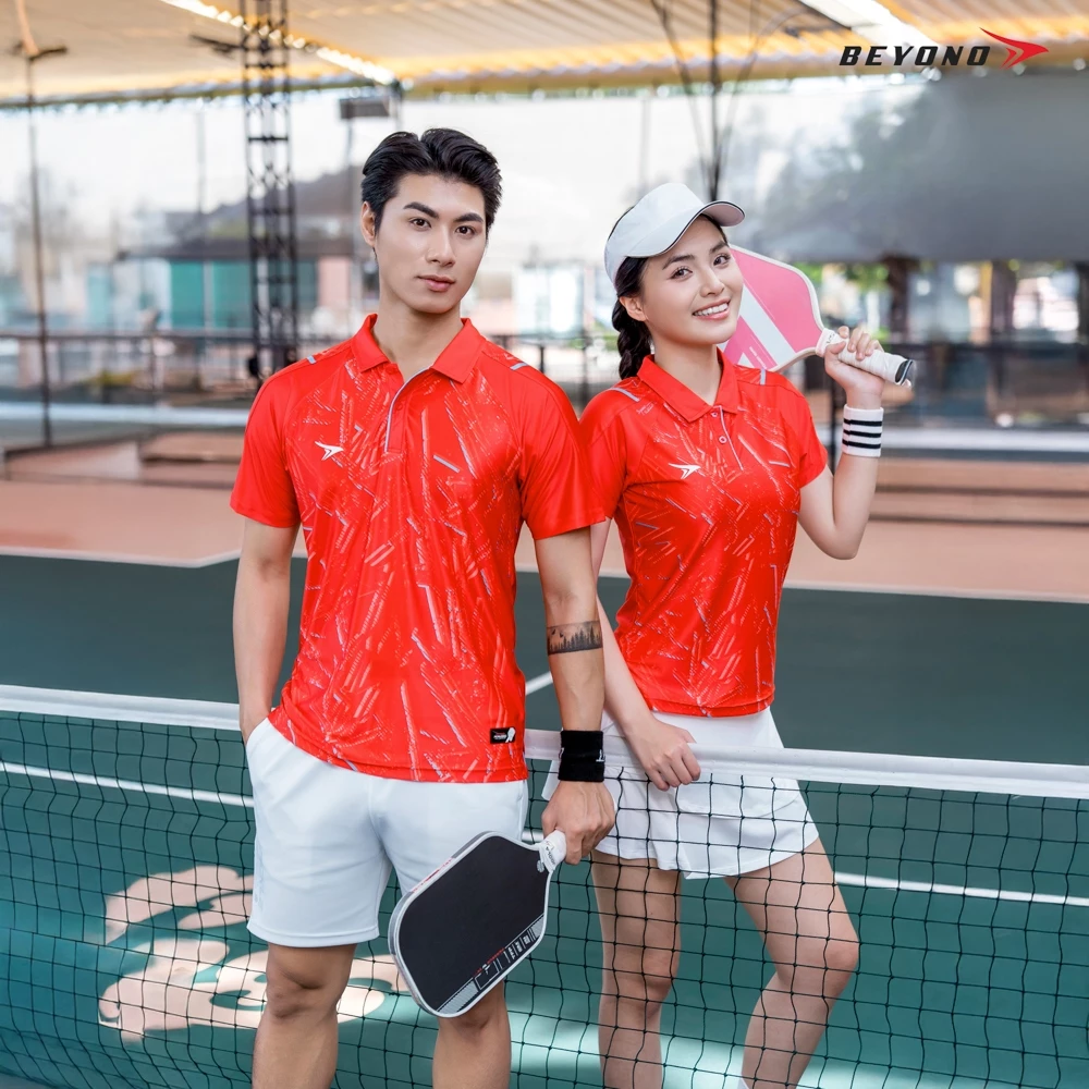 Áo polo thể thao pickleball cầu lông Beyono Dink PK06 nam nữ chính hãng co giãn thoáng khí