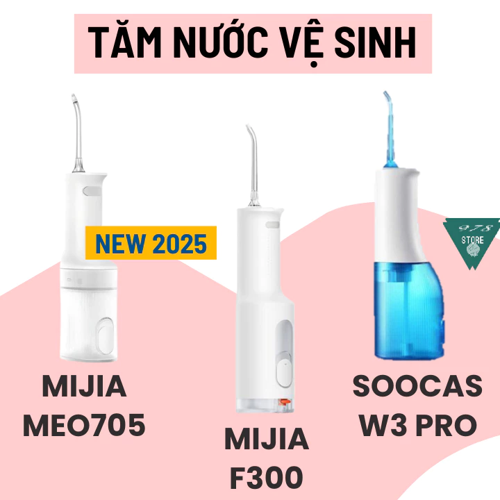 Máy tăm nước Soocas W3 Pro - Bình xịt vệ sinh răng miệng Mijia MEO701 - Mijia MEO705