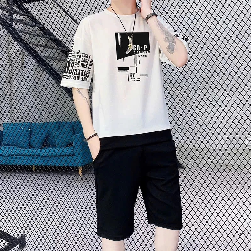 Bộ quần áo thể thao nam nữ S&M Fashion 30-90kg - in hình 2 cánh tay trẻ trung năng động co giãn 4 chiều