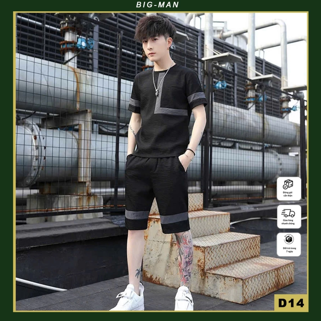 Bộ quần áo thể thao nam nữ 30-80kg S&M Fashion - in hình L xám thể thao phong cách trẻ trung cá tính chạy bộ