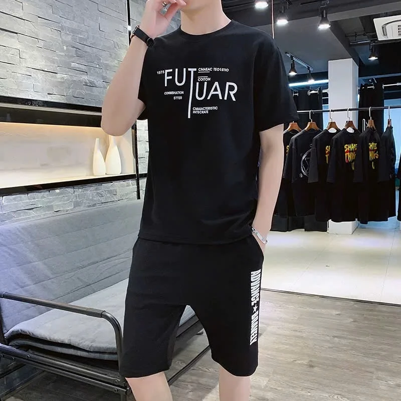 Bộ quần áo thể thao nam nữ 30-80kg S&M Fashion - in chữ FUT phong cách đơn giản thoáng khí