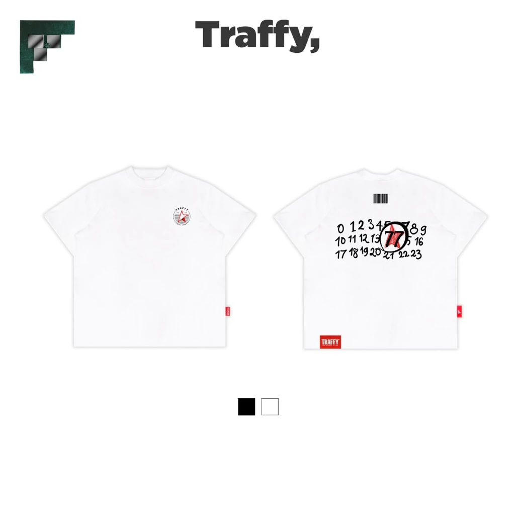Áo Thun Tay Ngắn TRAFFY Se7en MARTINI Form Regular Stargirl/ Starboy Cotton 2 Chiều Unisex