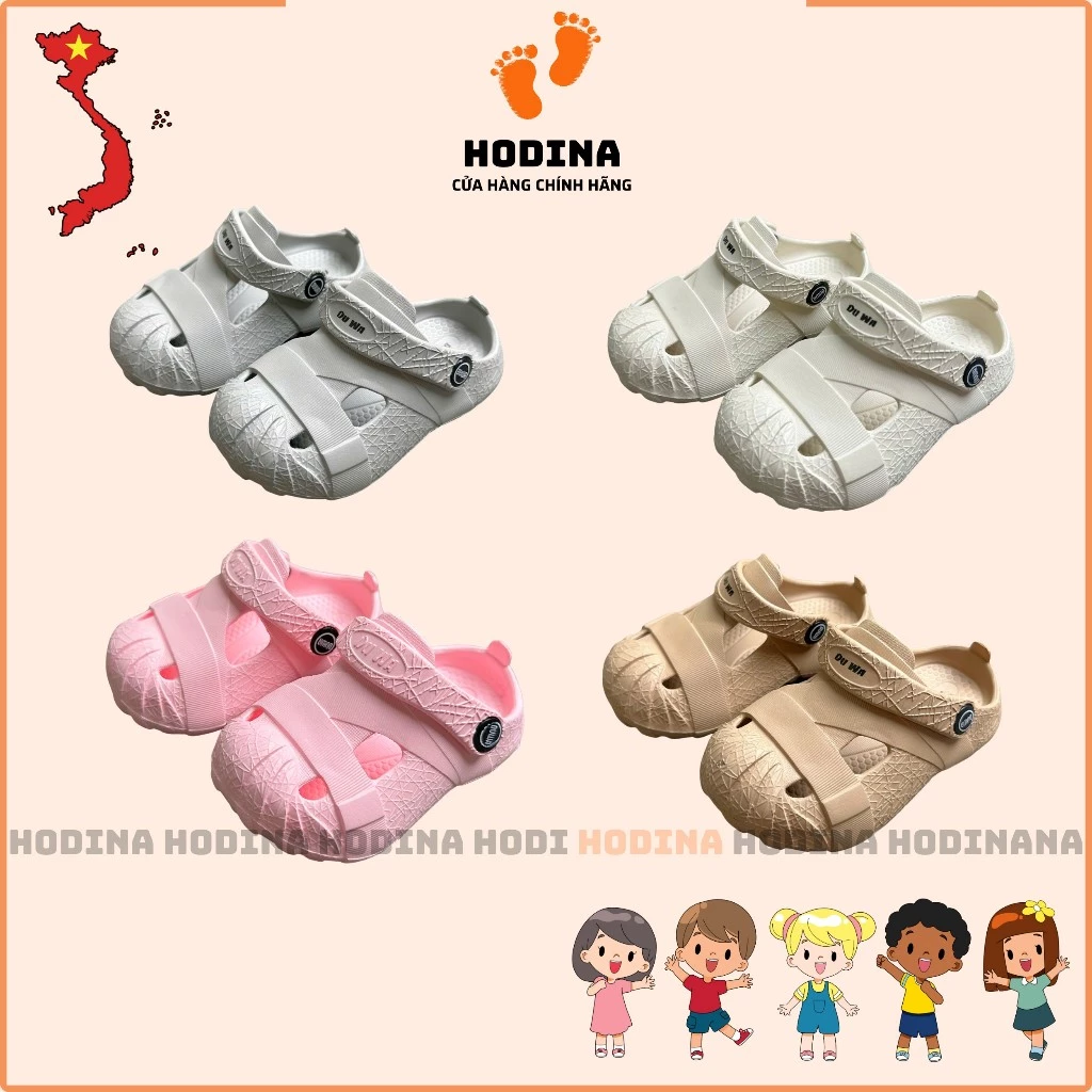 Dép Sục Cho Bé Trai Bé Gái Chất Liệu Nhựa EVA Không Độc Hại Cho Bé Chống Trơn Trượt Thoáng Khí DH536