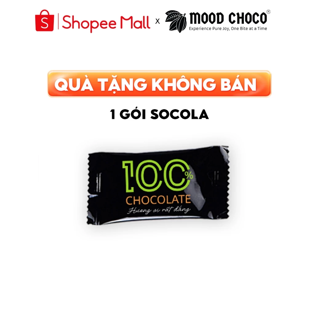 [QUÀ TẶNG - KHÔNG BÁN] 1 Gói Socola Nguyên Chất Nhiều Hương Vị Giao Ngẫu Nhiên MOOD CHOCO