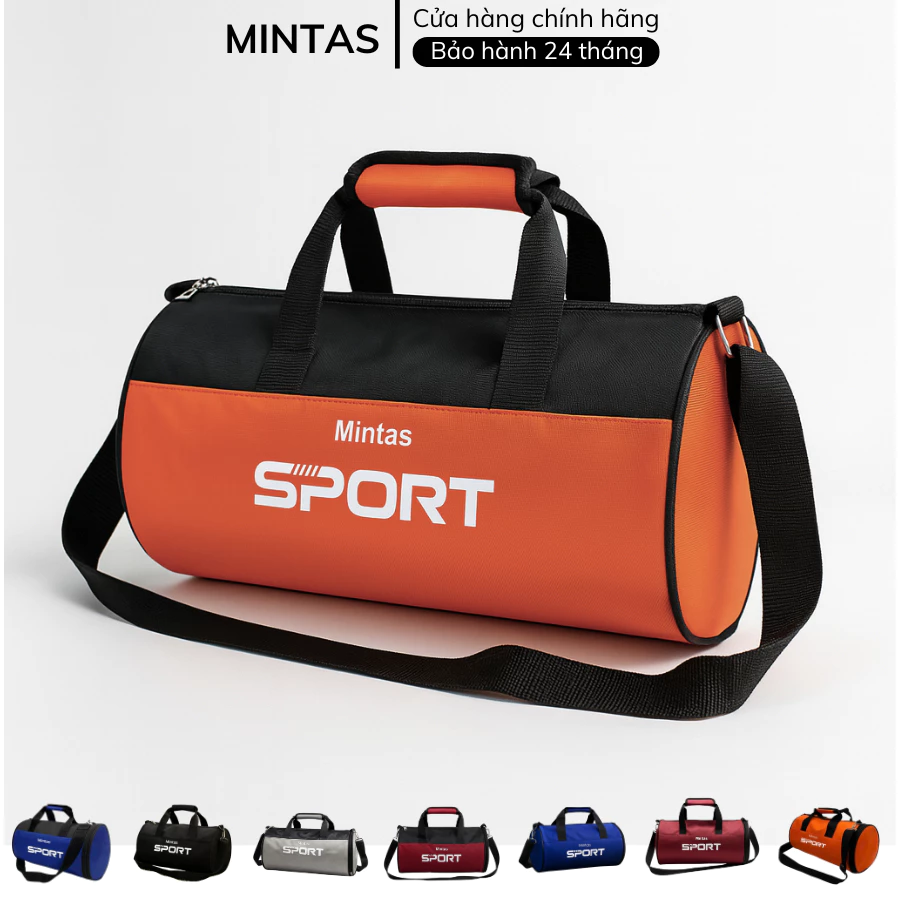 Túi Trống Thể Thao Đa Năng Mintas SPORT, Vải Trượt Nước Có Ngăn Đựng Giầy