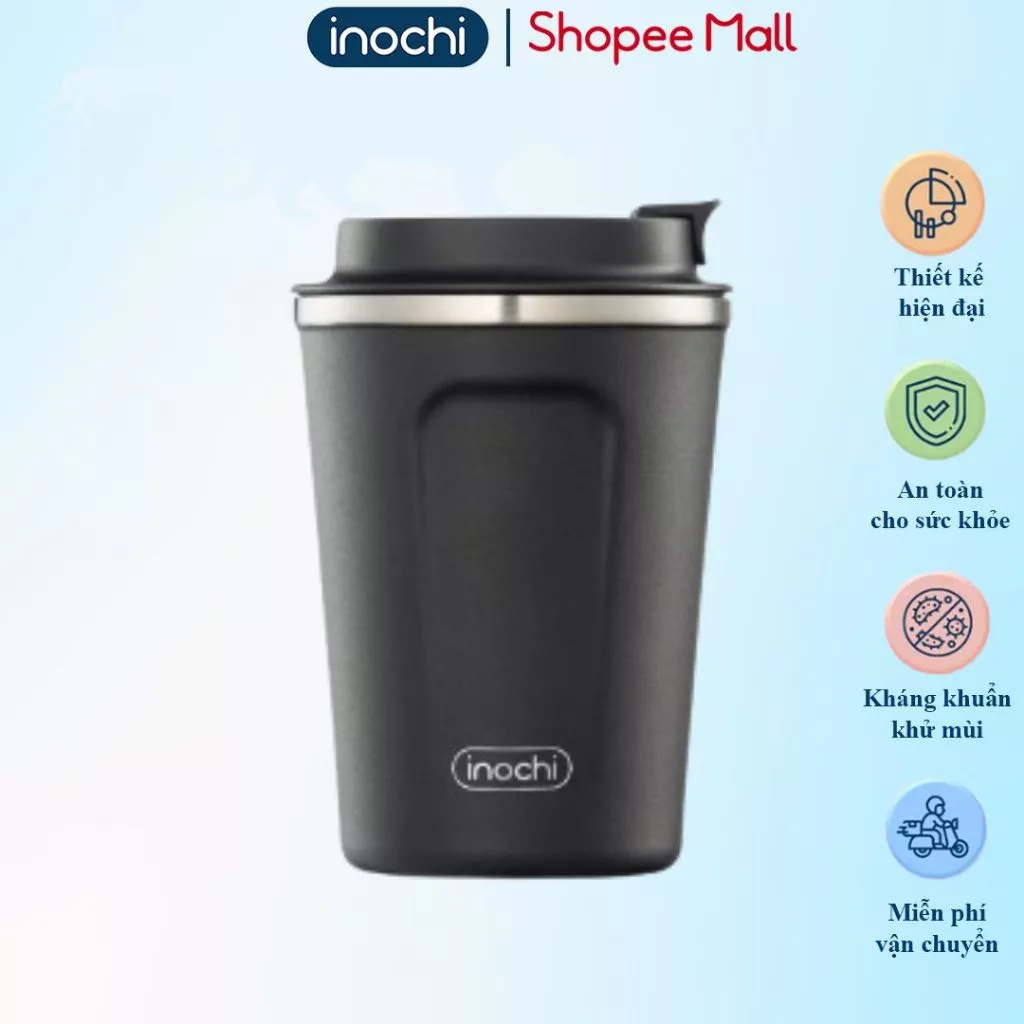 [KHẮC TÊN] Bình đựng nước giữ nhiệt inochi cao cấp Fuji Meet 350 ml - Hàng chính hãng, thép không gỉ