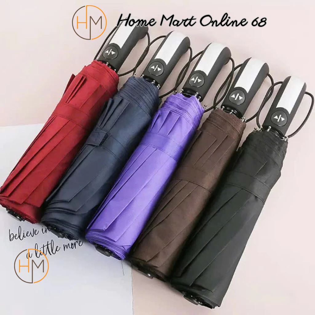 HM688891 Ô Tự Động Gấp Gọn Đóng Mở 2 Chiều - Dù Che Nắng, Che Mưa Ngoài Trời Cầm Tay HM68