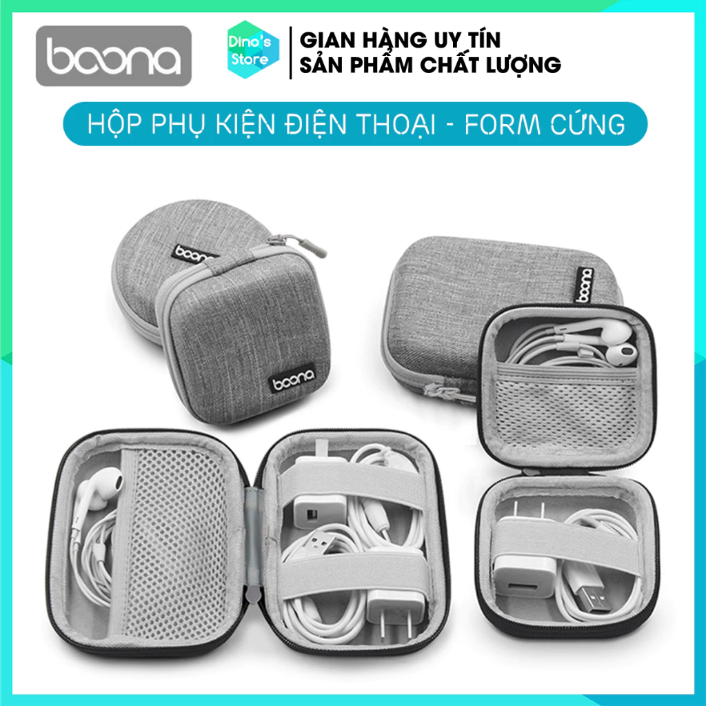 Hộp đựng phụ kiện usb sạc cáp tai nghe thẻ nhớ form cứng Baona (Boona) F001 F002 F003 F014 F004