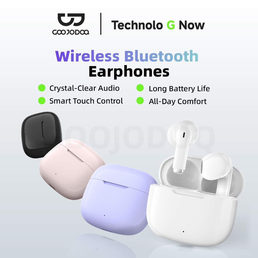 Tai nghe không dây Bluetooth 5.3 Goojodoq có tính năng điều khiển cảm ứng, âm…