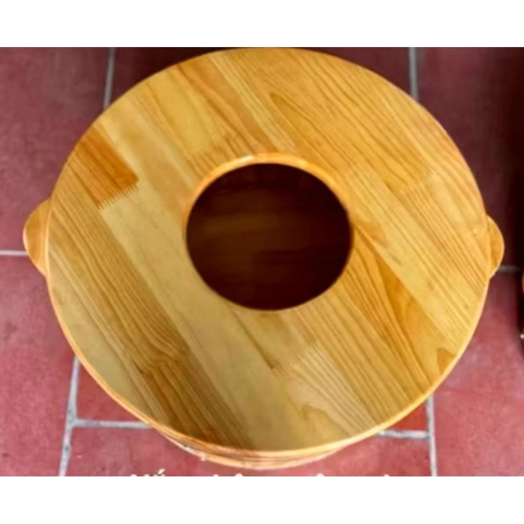 Nắp Gỗ Xông Phụ Khoa Cao Cấp – Giữ Nhiệt Lâu, Chống Thoát Hơi, An Toàn, Hỗ Trợ Thư Giãn Và Chăm Sóc Vùng Kín
