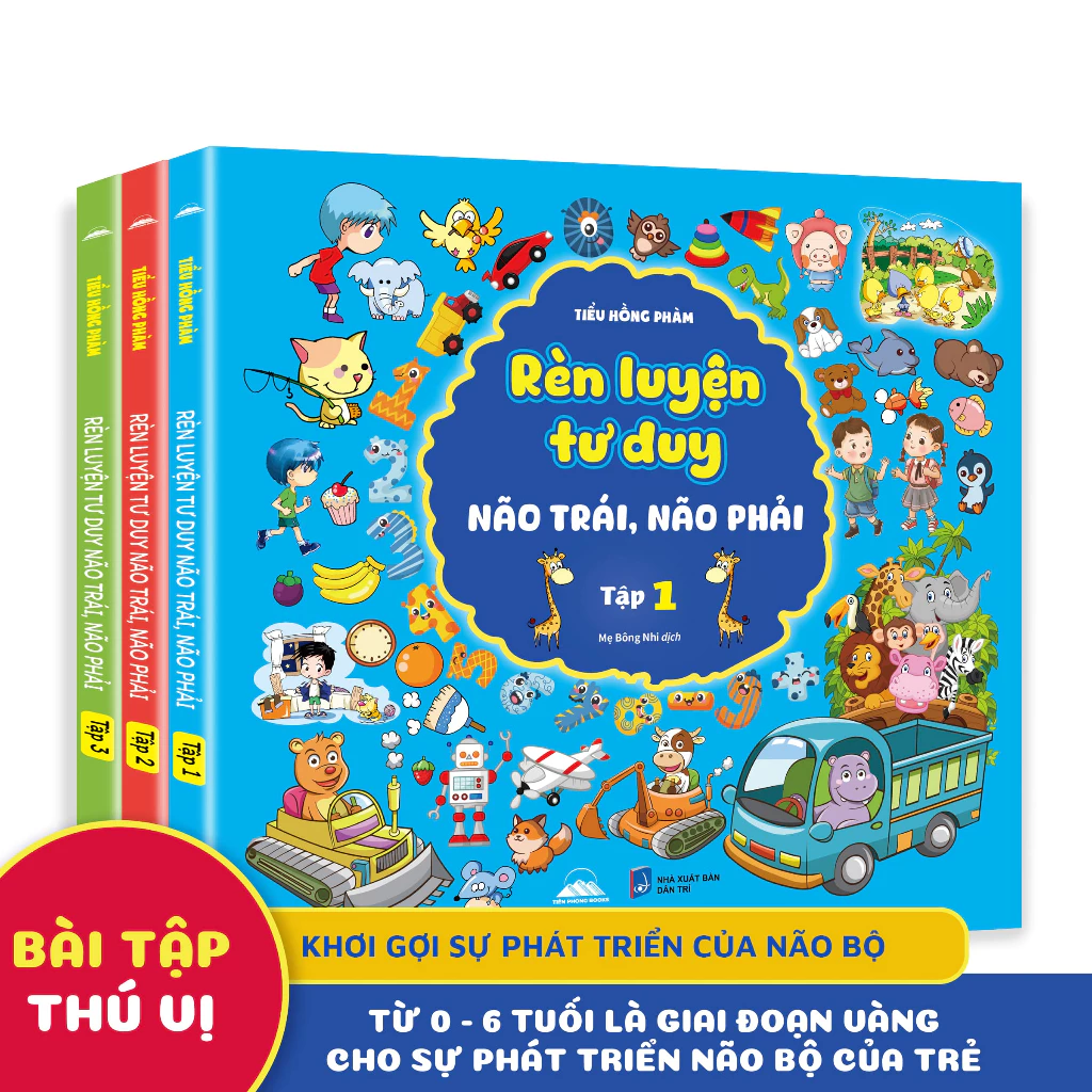 Sách - Rèn Luyện Tư Duy Não Trái, Não Phải (Trọn Bộ 3 Tập) - Tiên Phong Books đang được đối chiếu cho người mua tại Việt Nam