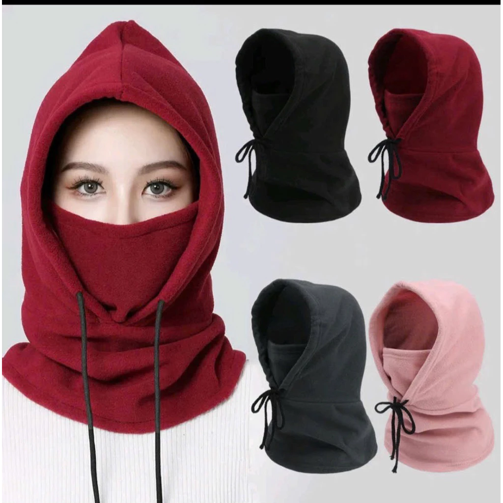 MŨ CHÙM ĐẦU DẠ NỈ CÓ DÂY BUỘC PHONG CÁCH HÀN QUỐC, giữ ấm, cản gió, phù hợp cho cả nam và nữ