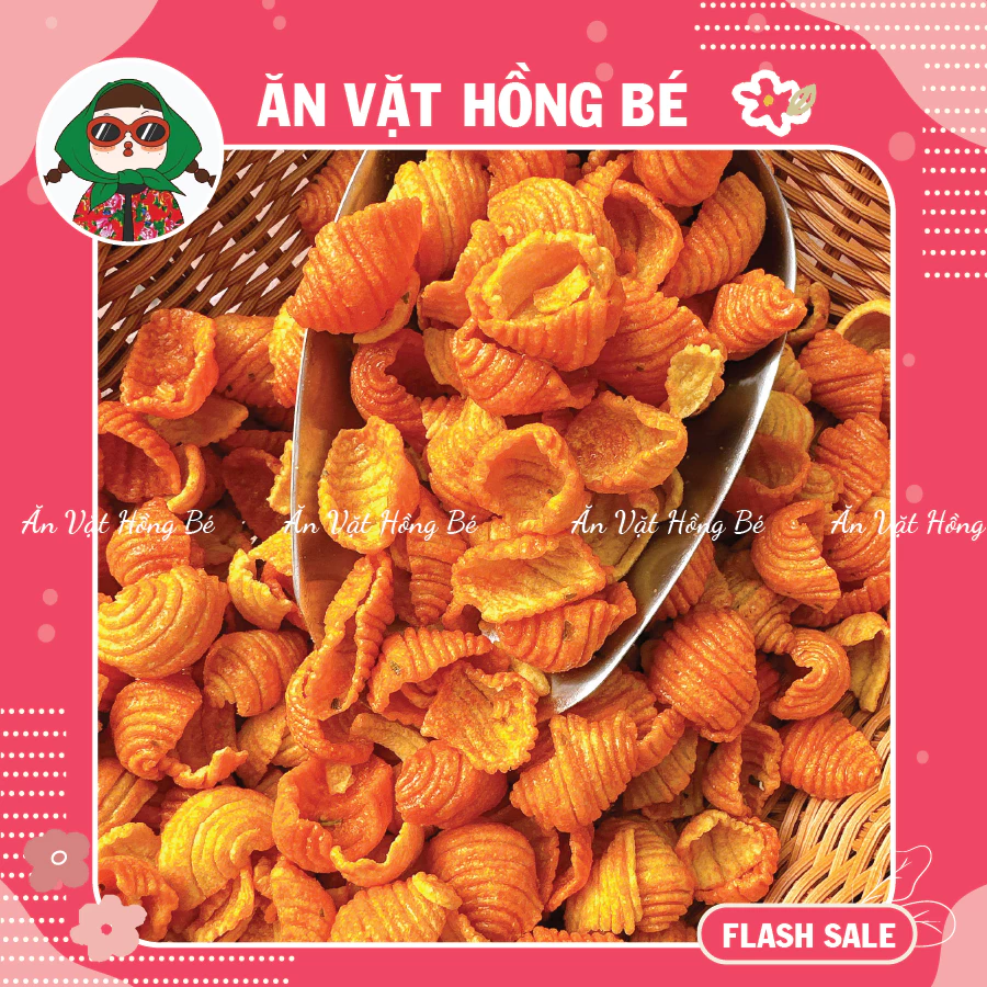 500g Snack Sò Hành sò cay phô mai ngon giòn rụn, snack ốc cay ngọt, đồ ăn vặt