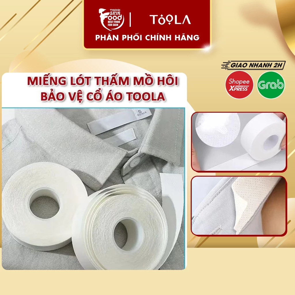 Miếng lót thấm mồ hôi bảo vệ cổ áo TOOLA - LS-TLA061 (8 mét)