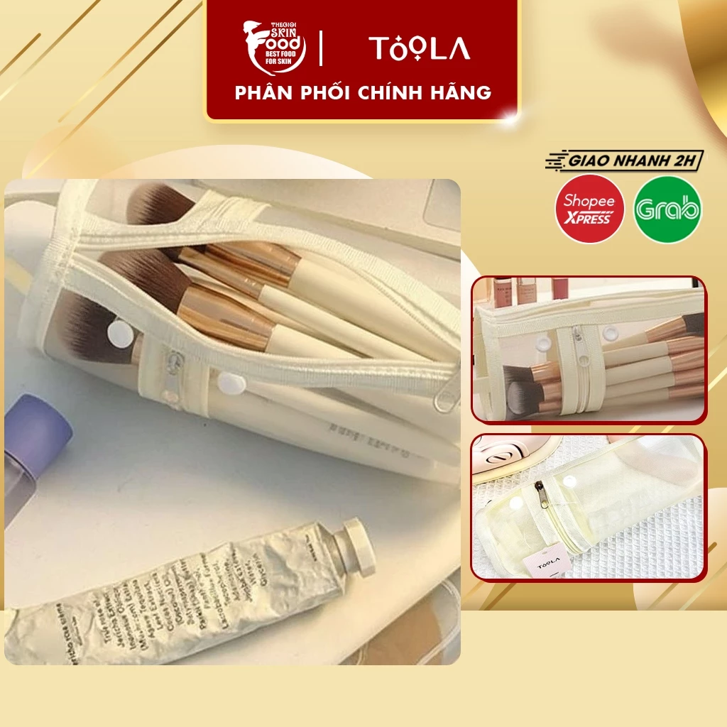 [NHẬP KHẨU] Túi đựng cọ mỹ phẩm dạng lưới TOOLA - LS-TLA057