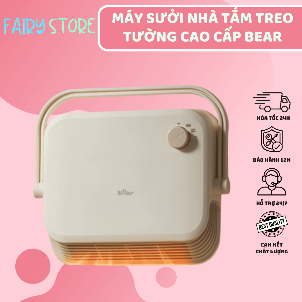 Máy Sưởi Nhà Tắm Treo Tường Cao Cấp Bear DNQ-E20N1 Chống Thấm Nước - Bảo Hành 12 Tháng