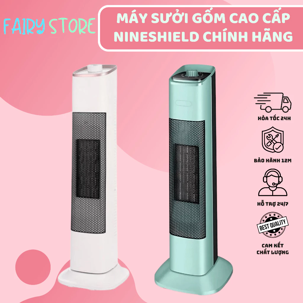 Quạt Sưởi Đứng Nineshield Công Suất 2000w - CONVENIENCE SHOP