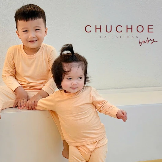 Bộ tay dài quần dài thun lạnh cho bé trai , bé gái , trẻ em ( 5-20KG ) CHUCHOE đang được đối chiếu cho người mua tại Việt Nam