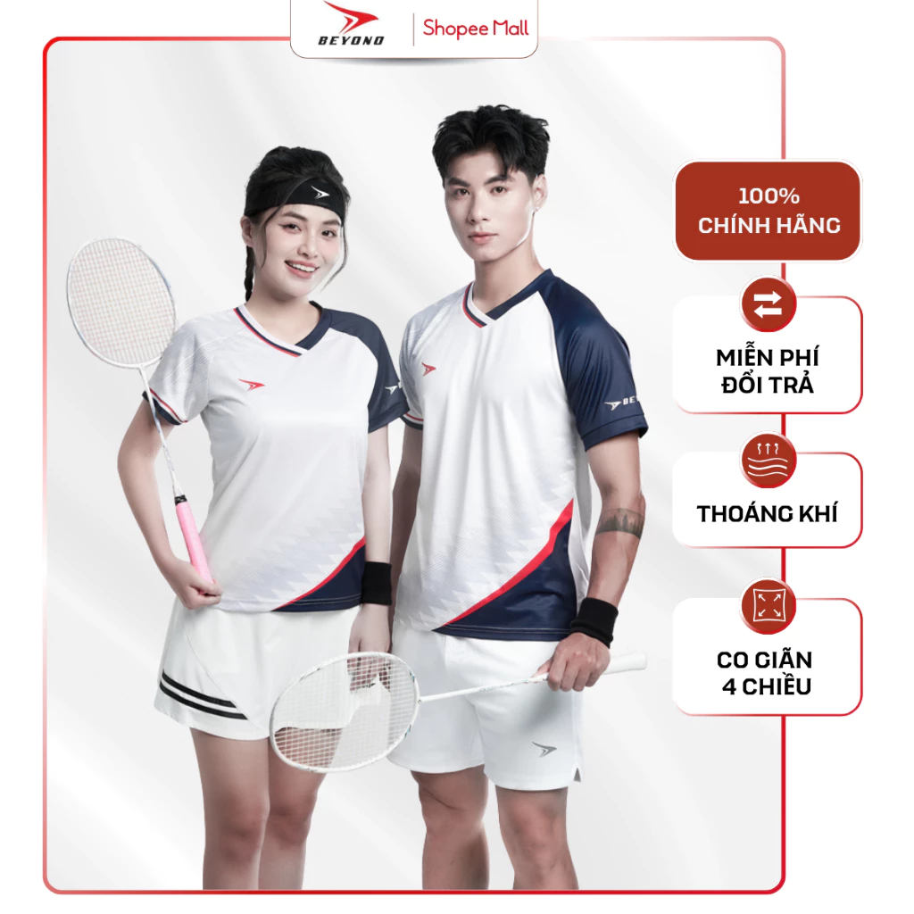 Áo Thể Thao Cầu Lông Nam/Nữ Beyono Ray CL13 Thoáng Khí, Thoải Mái Vận Động