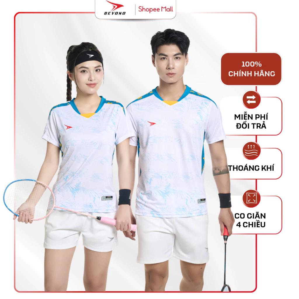 Áo Thể Thao Cầu Lông Pickleball Nam/Nữ Beyono Ray CL15 Thoáng Khí Linh Hoạt Thoát Mồ Hôi Nhanh
