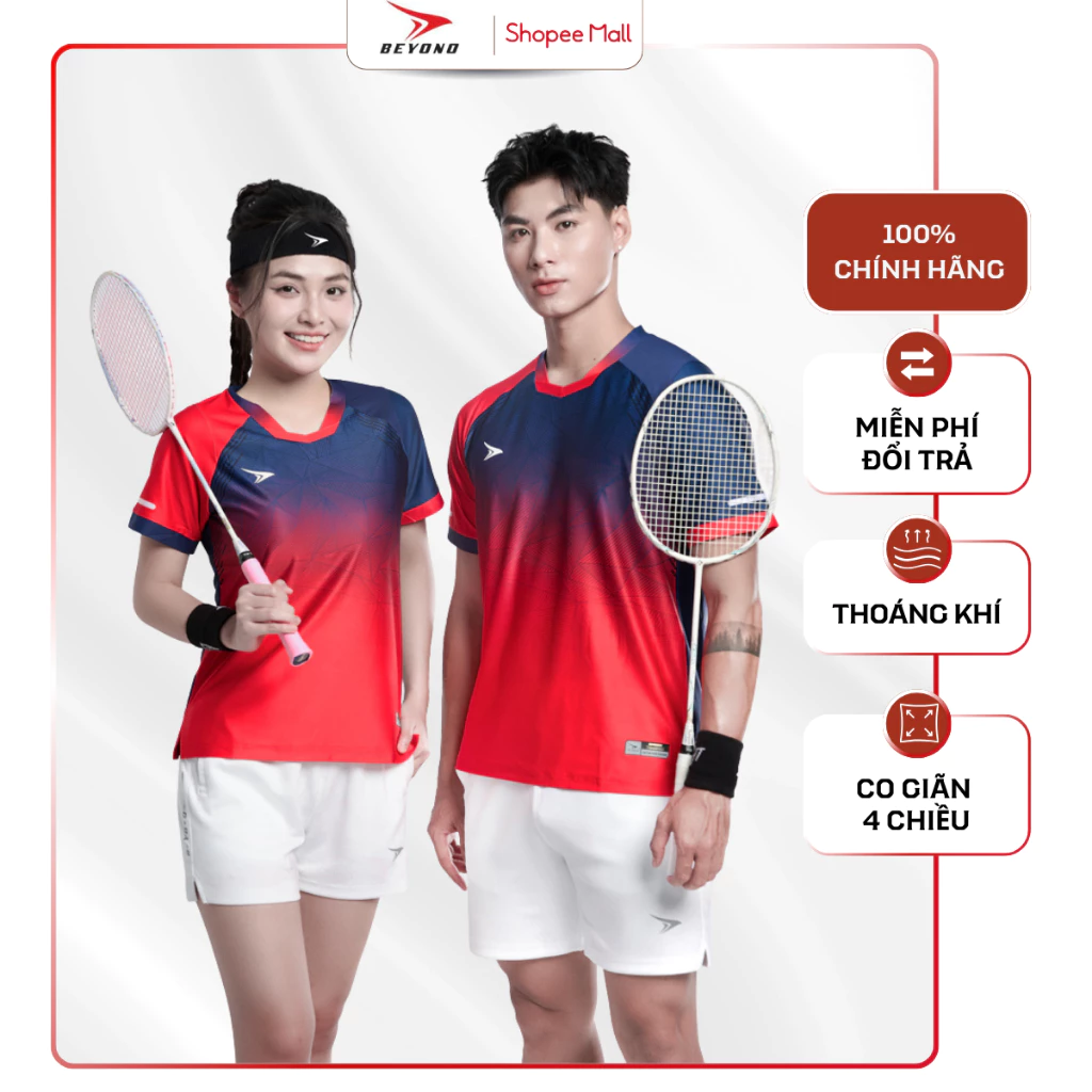Áo Thể Thao Cầu Lông Nam/Nữ Beyono Ray CL16 Thoáng Khí, Linh Hoạt Vận Động Nổi Bật