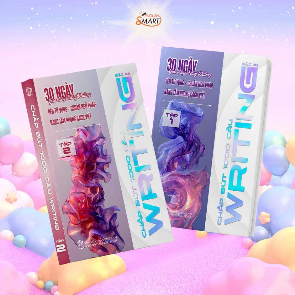 Combo 2 Cuốn Sách Luyện Viết – 1000 Câu Writing & 60 Ngày Phát Triển Tư Duy Viết – Tặng Kèm File Nghe đang được đối chiếu cho người mua tại Việt Nam