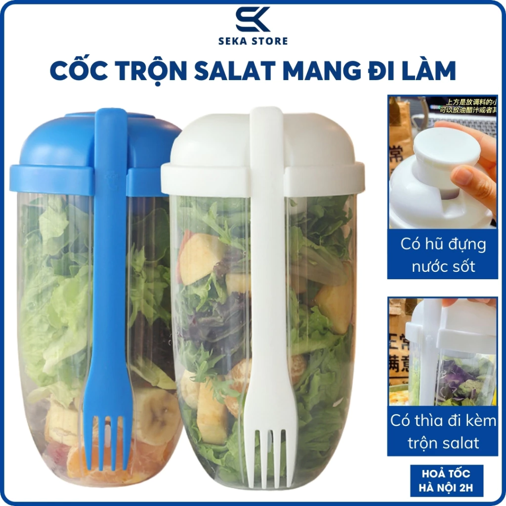 Cốc Trộn Sa Lát Mang Đi Làm Tiện Lợi