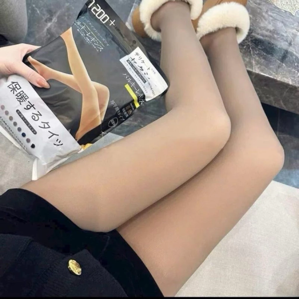 Quần Tất Nữ 3D Lót Lông Dày Dặn Siêu Ấm Siêu Hot 3D3 Mẫu Túi 1200 Ôm Sát Chân Kiểu Dáng  Tinh Tế Chất Liệu Mềm Mại